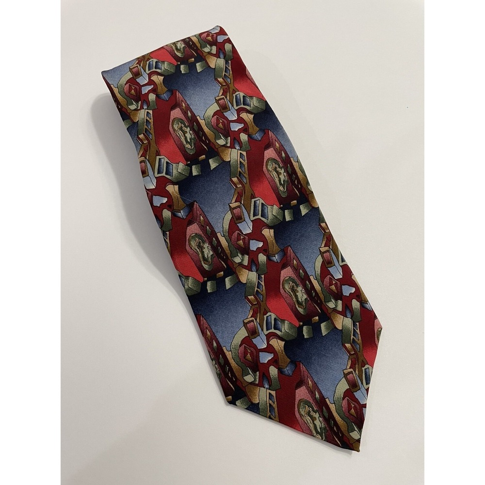 J. Garcia By Stonehenge Abstract Lizard Board Collection Eight 8 Necktie Tie 57"